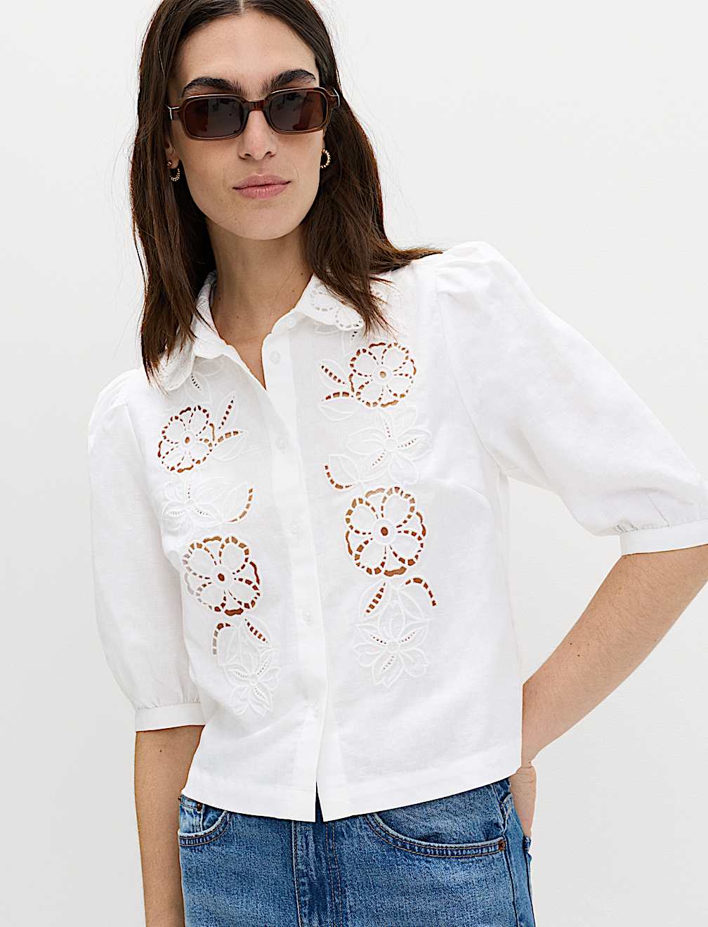 Cutwork Detail Shirt
