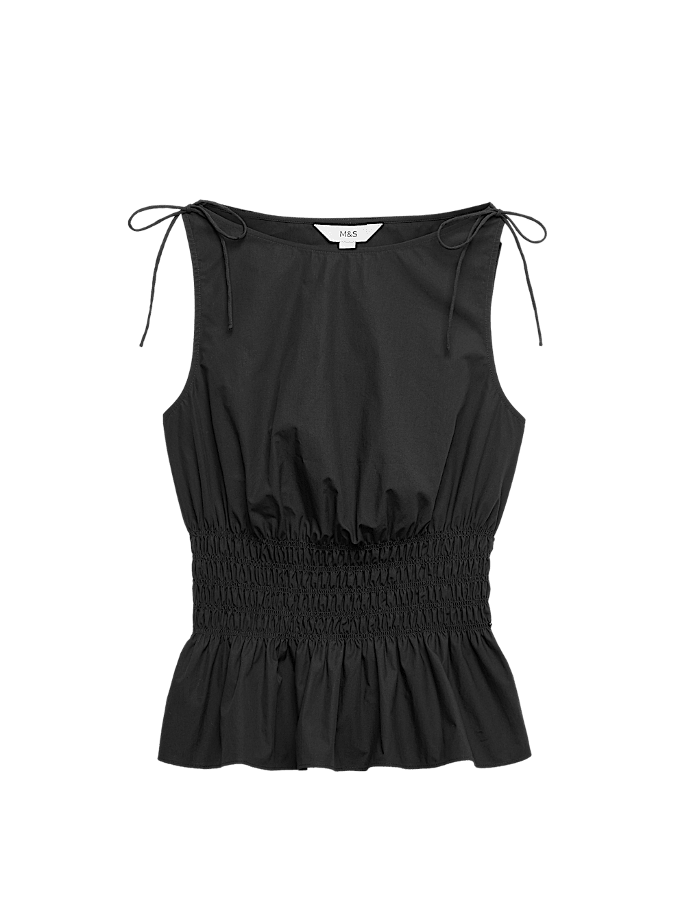 Pure Cotton Shirred Top