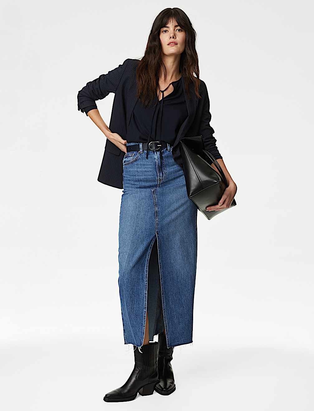 V-Neck Tie Front Blouse