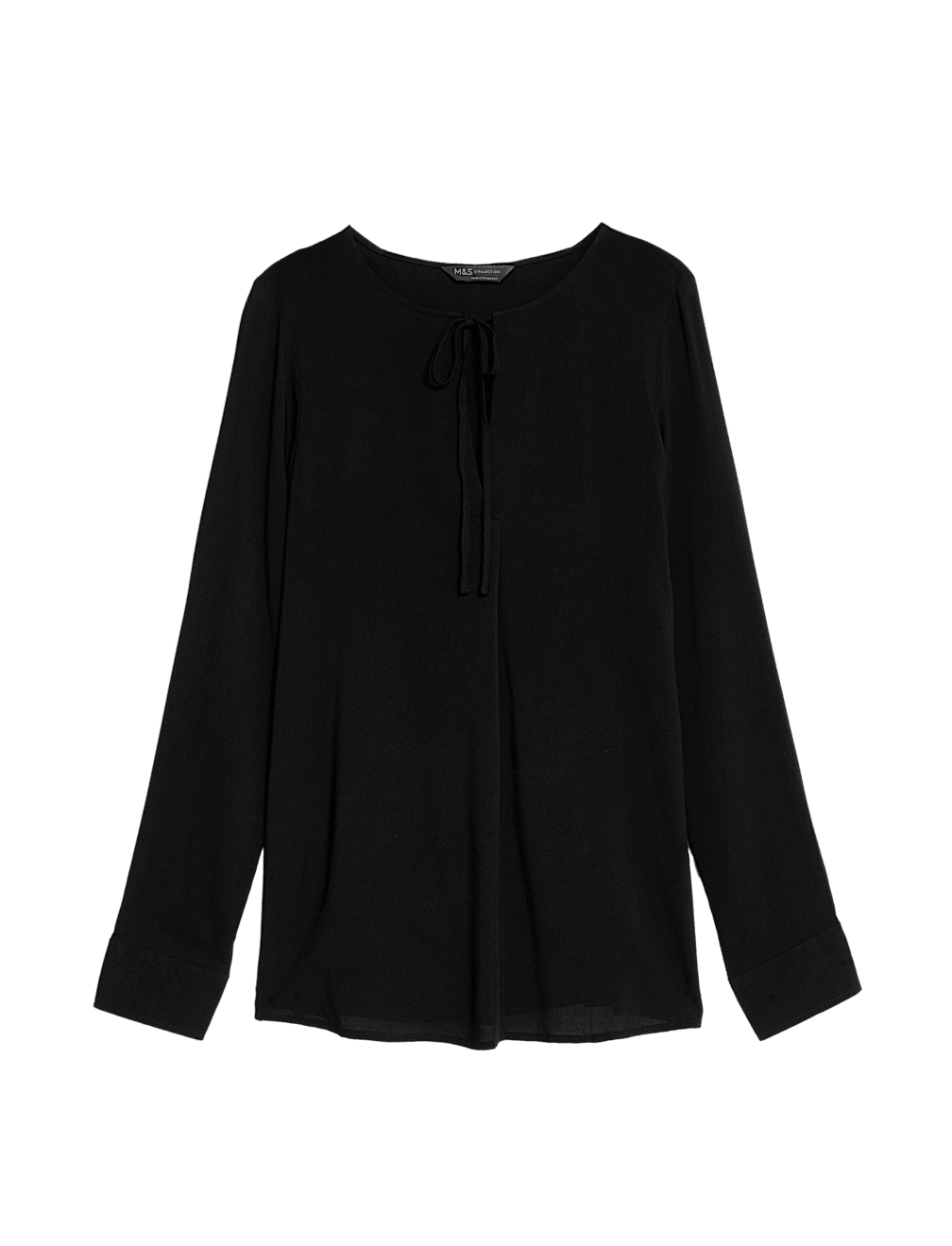 V-Neck Tie Front Blouse