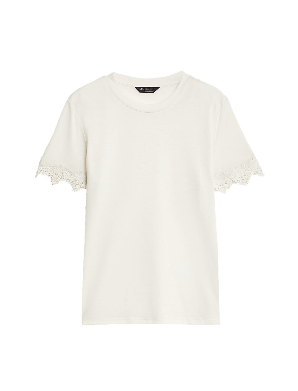 Jersey Lace Detail T-Shirt