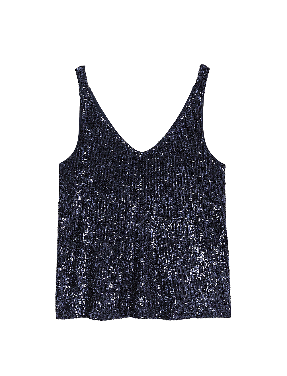 Sequin V-Neck Cami Top