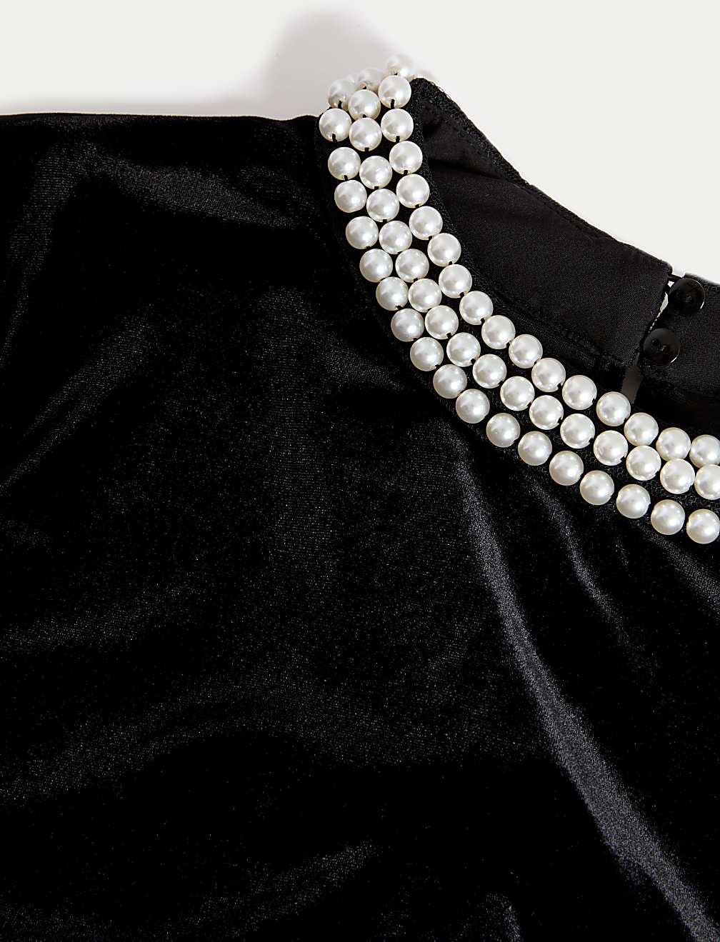 Velvet Embellished Regular Fit Top