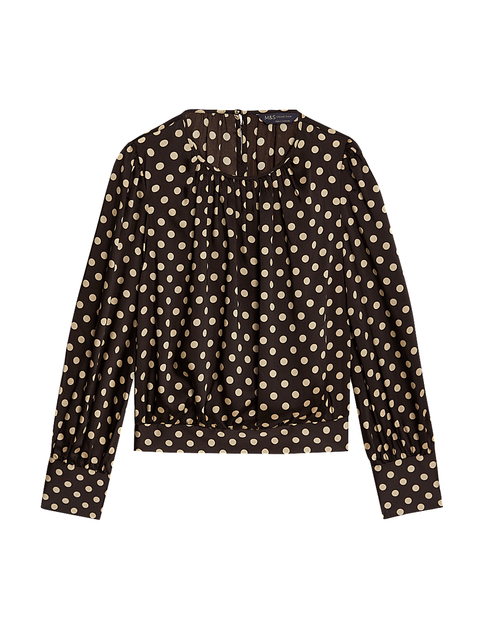 Satin Polka Dot Blouse
