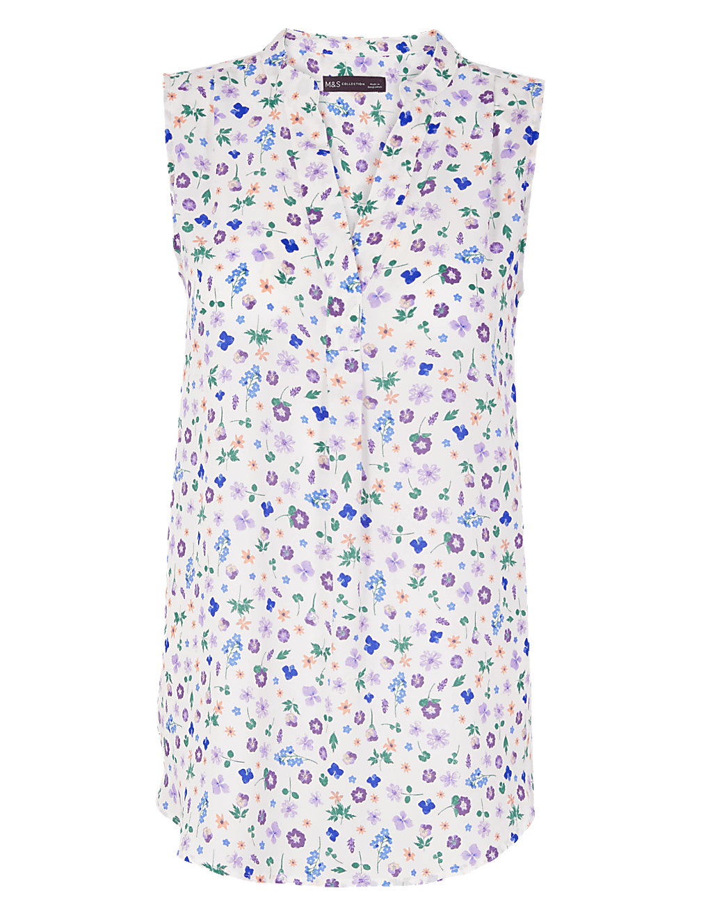 Floral Print Shell Top