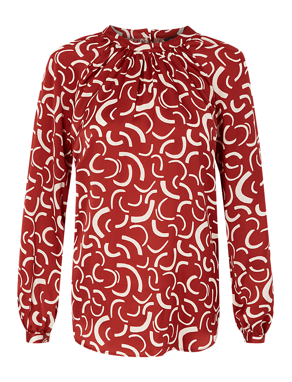 Satin Printed Blouse