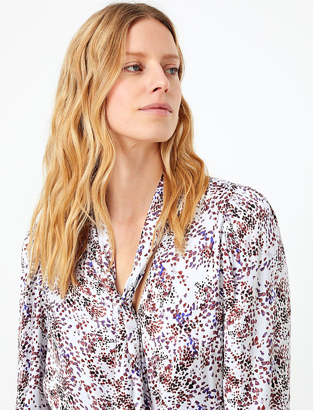 Satin Printed Blouse