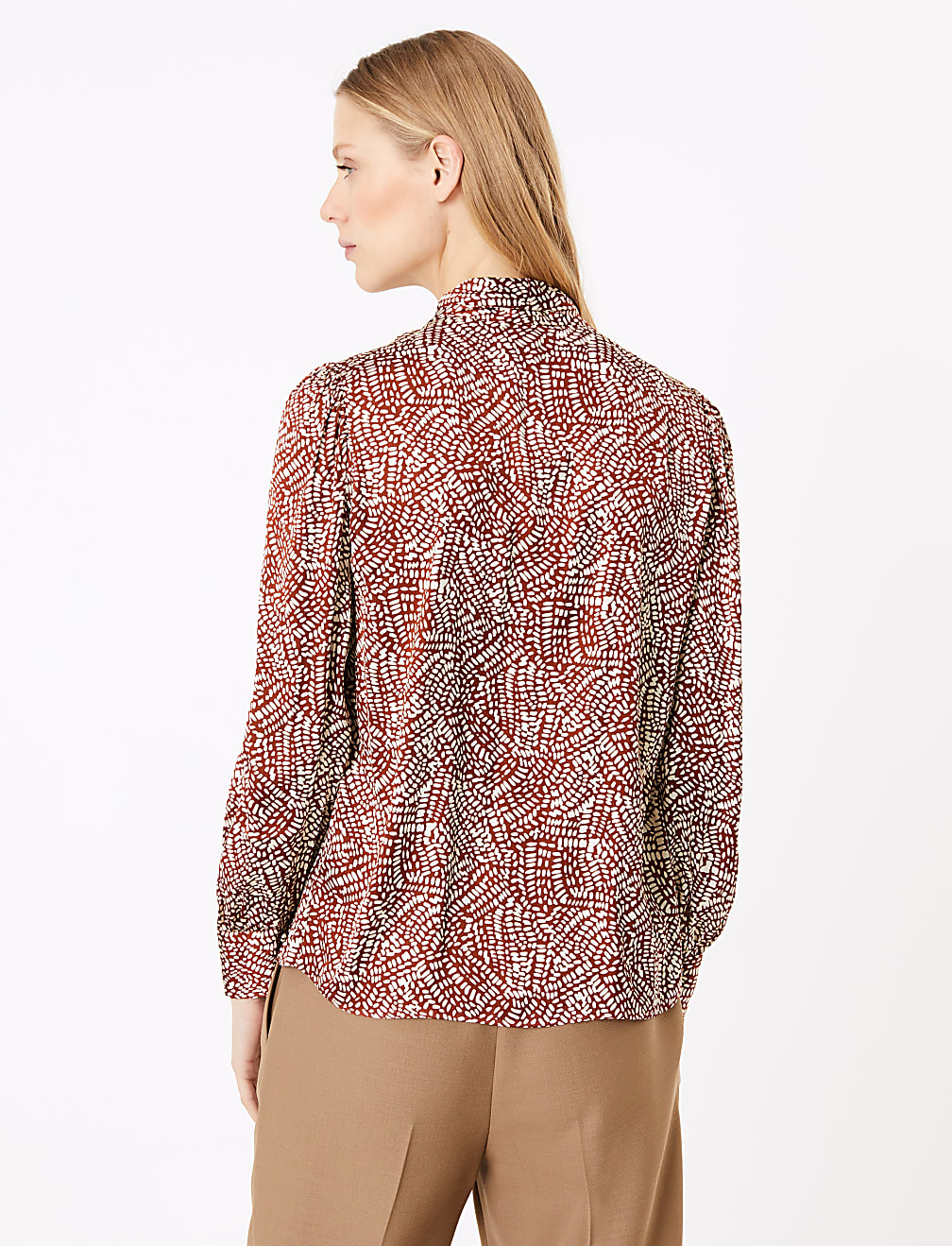 Satin Printed Blouse