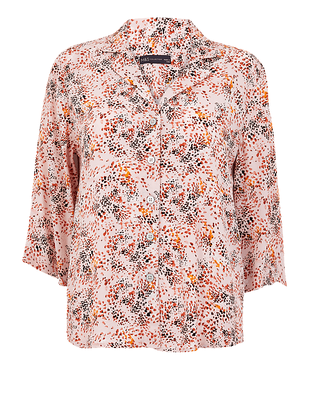 Printed 3/4 Sleeve Shirt