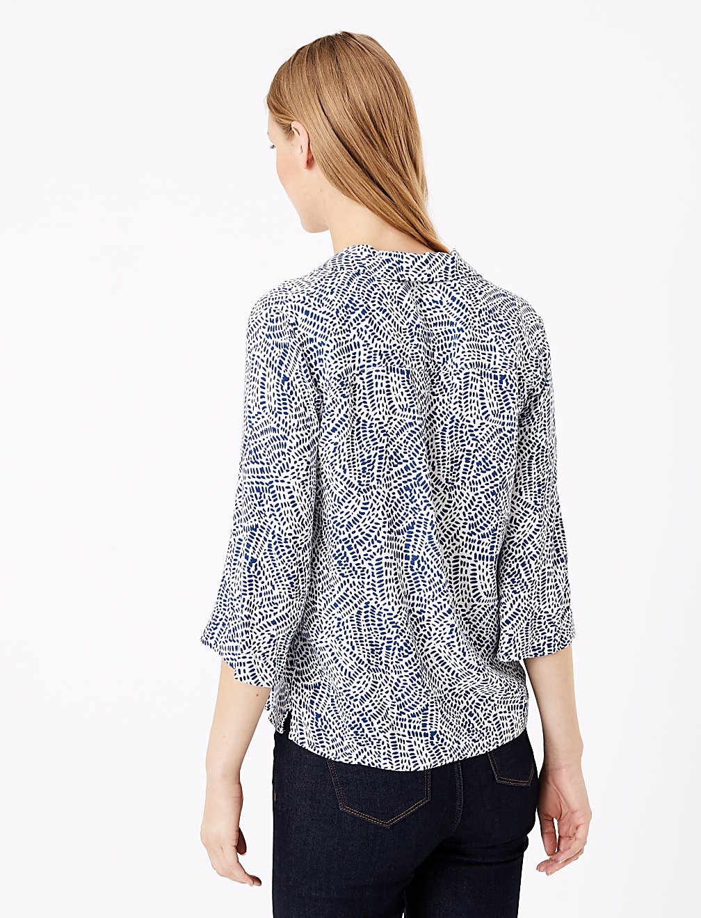 Printed Collared Neck Shirt