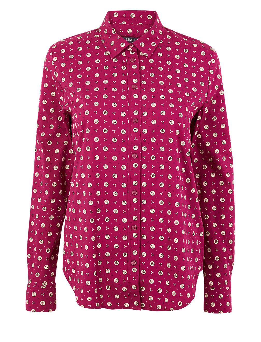 Cotton Rich Floral Print Slim Fit Shirt
