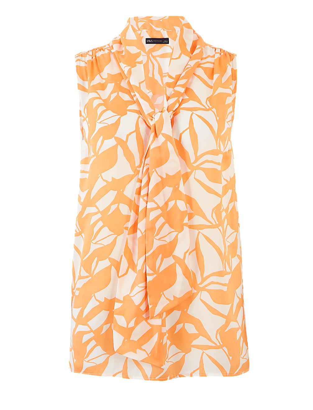 Floral V-Neck Tie Front Shell Top