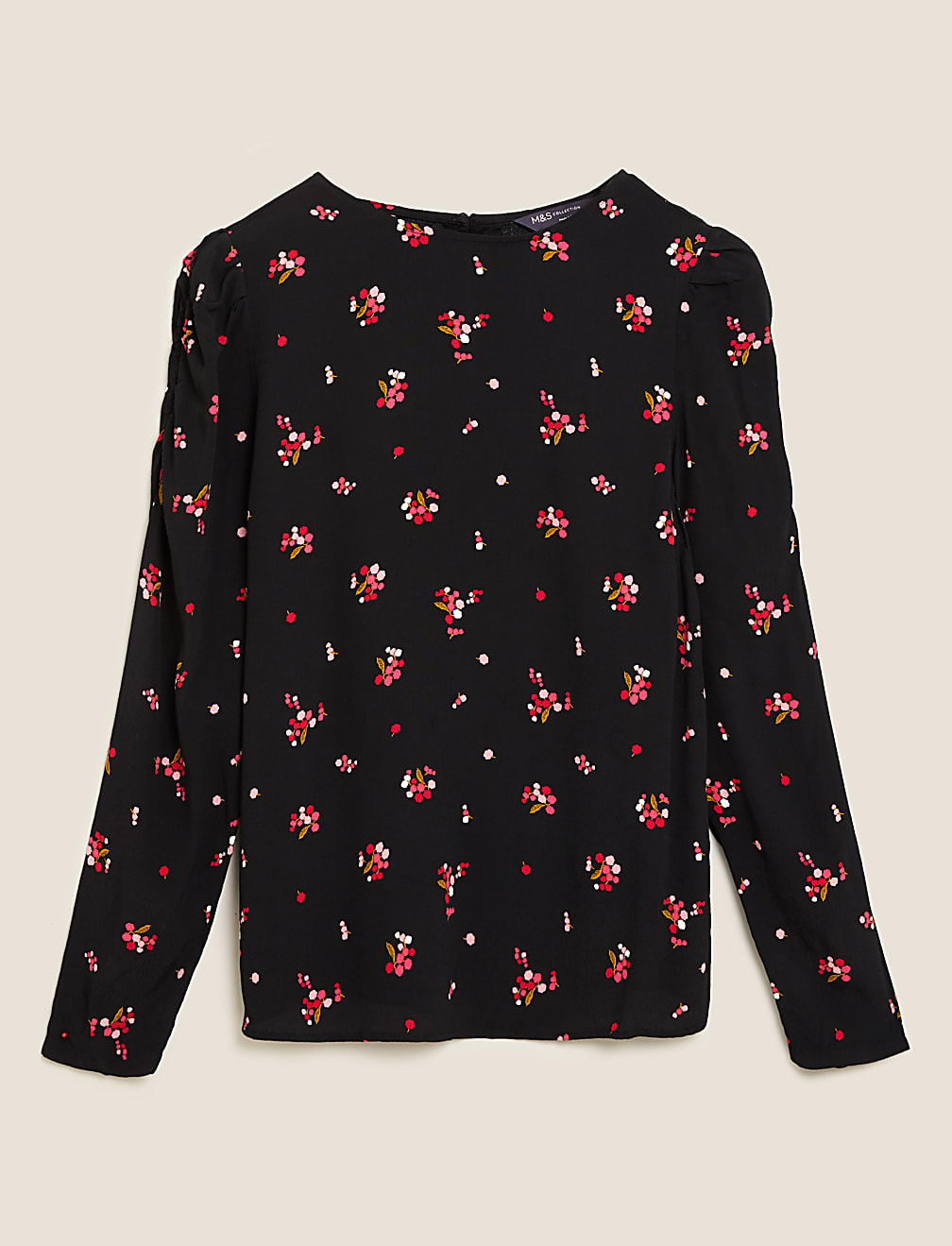 Floral Puff Sleeve Blouse