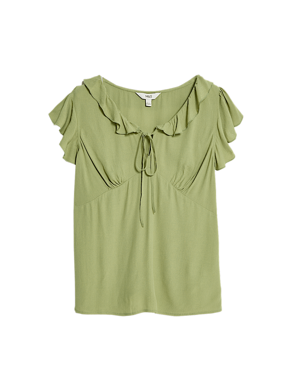 Frill Detail V Neck Top