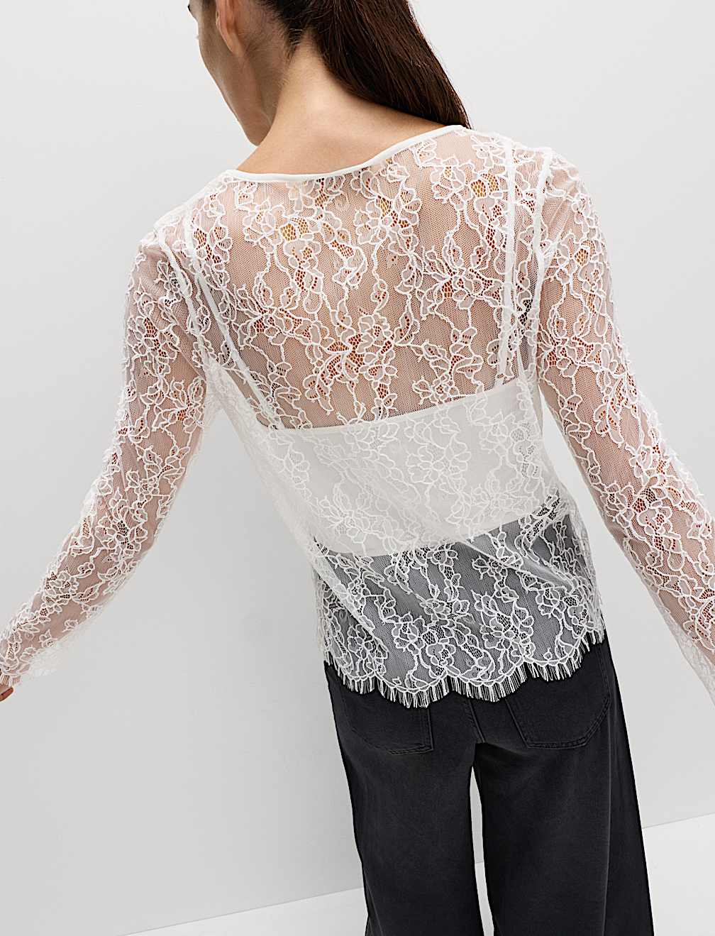 Lace Long Sleeve Top
