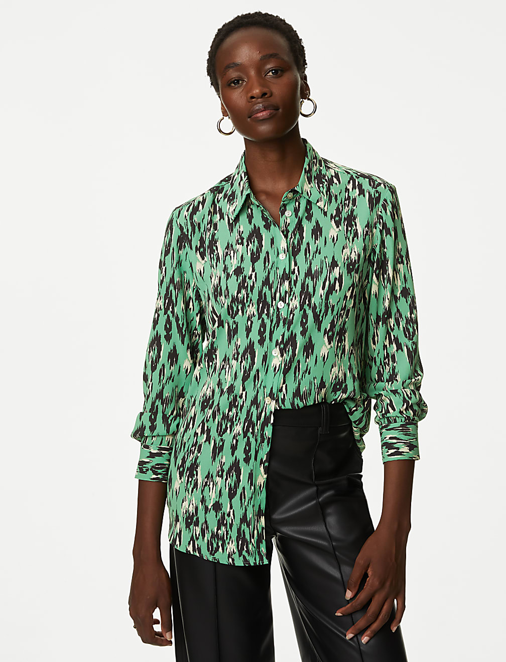 Printed Collared Shirt
