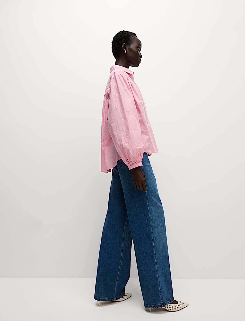 Pure Cotton Embroidered Western Shirt