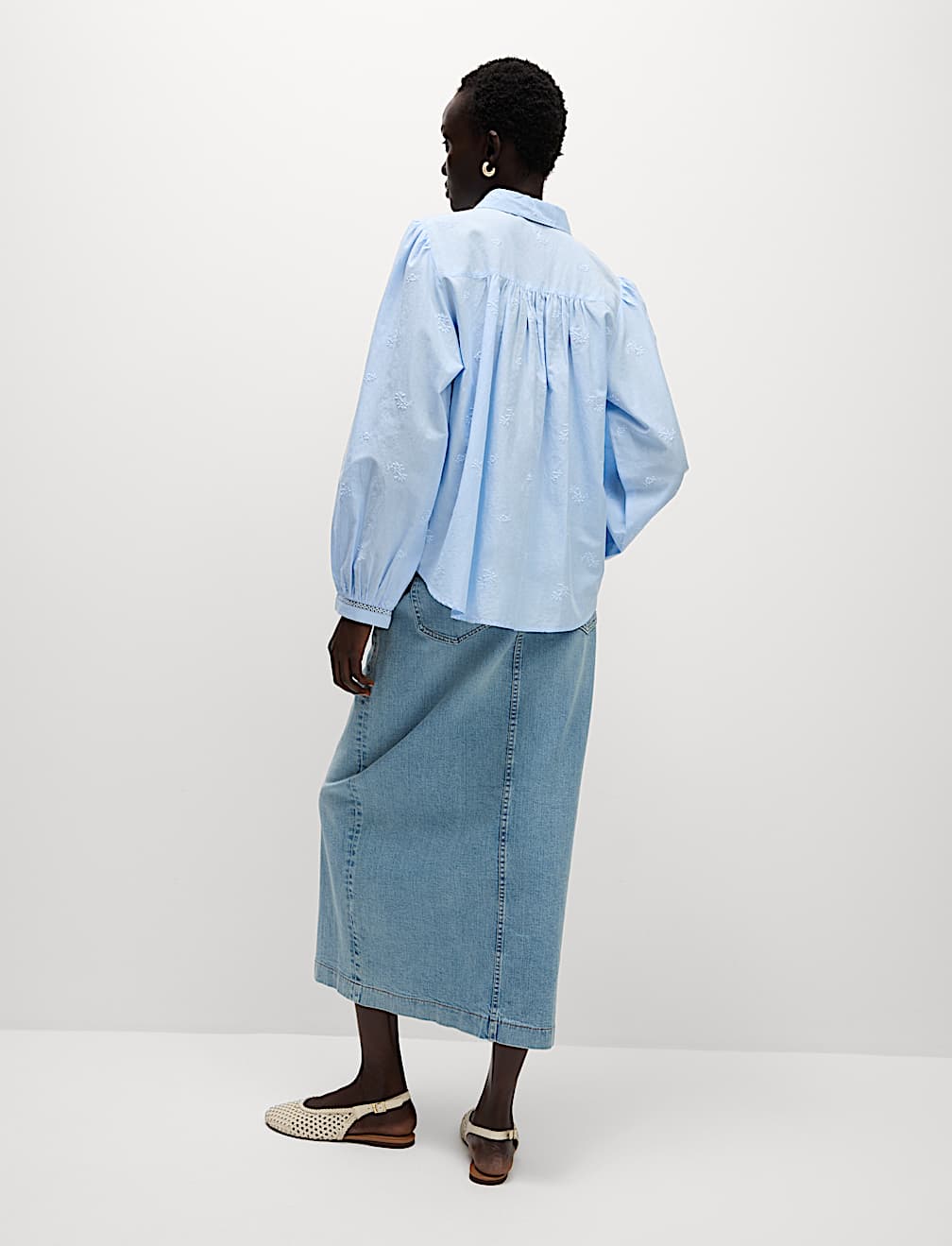 Pure Cotton Embroidered Western Shirt