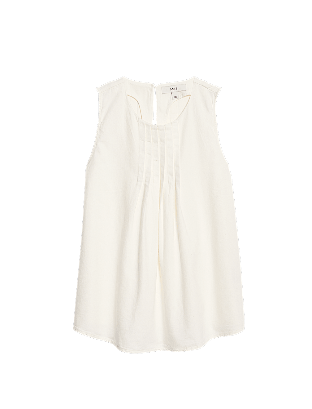 Pure Cotton Pintuck Cami Top