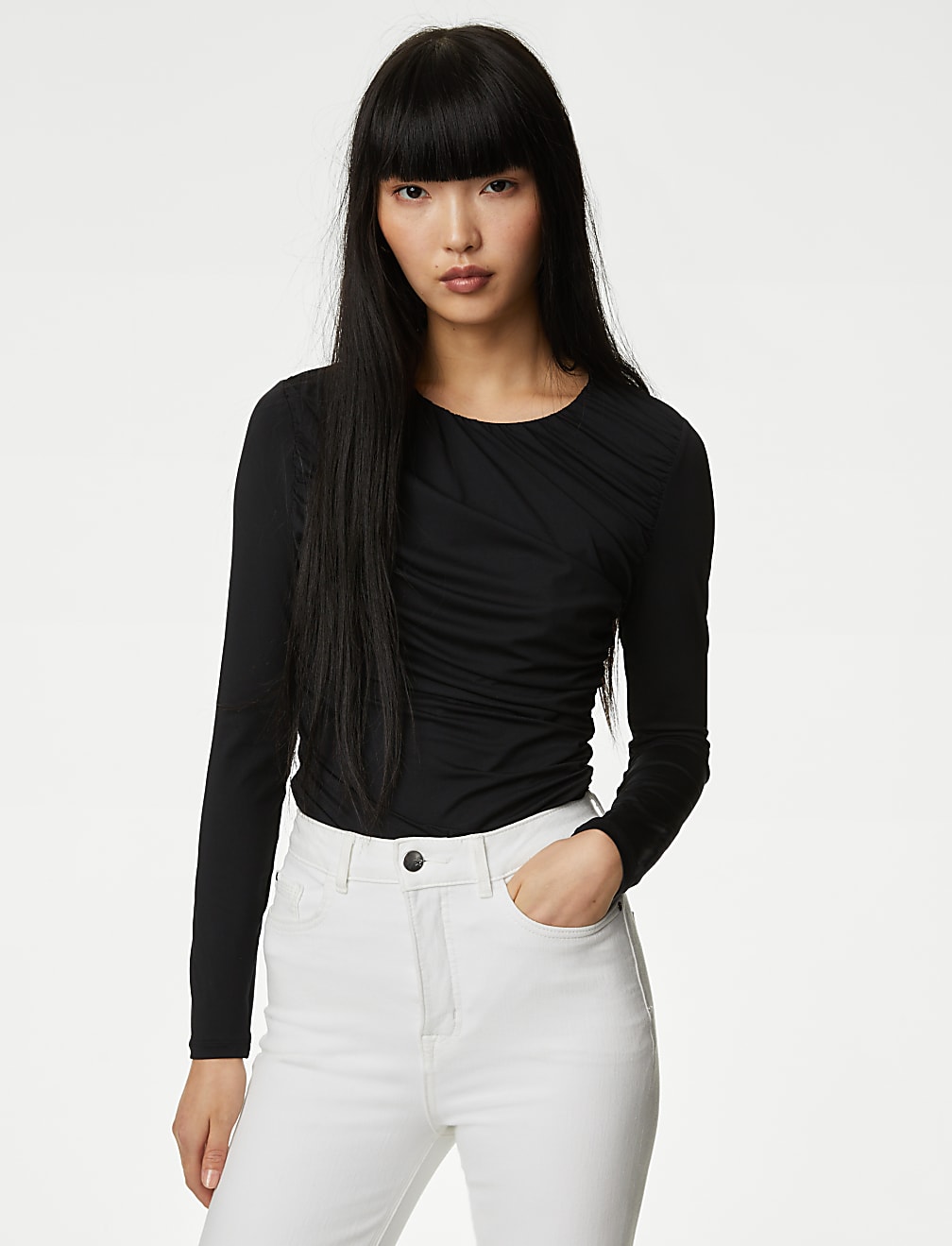 Jersey Draped Top