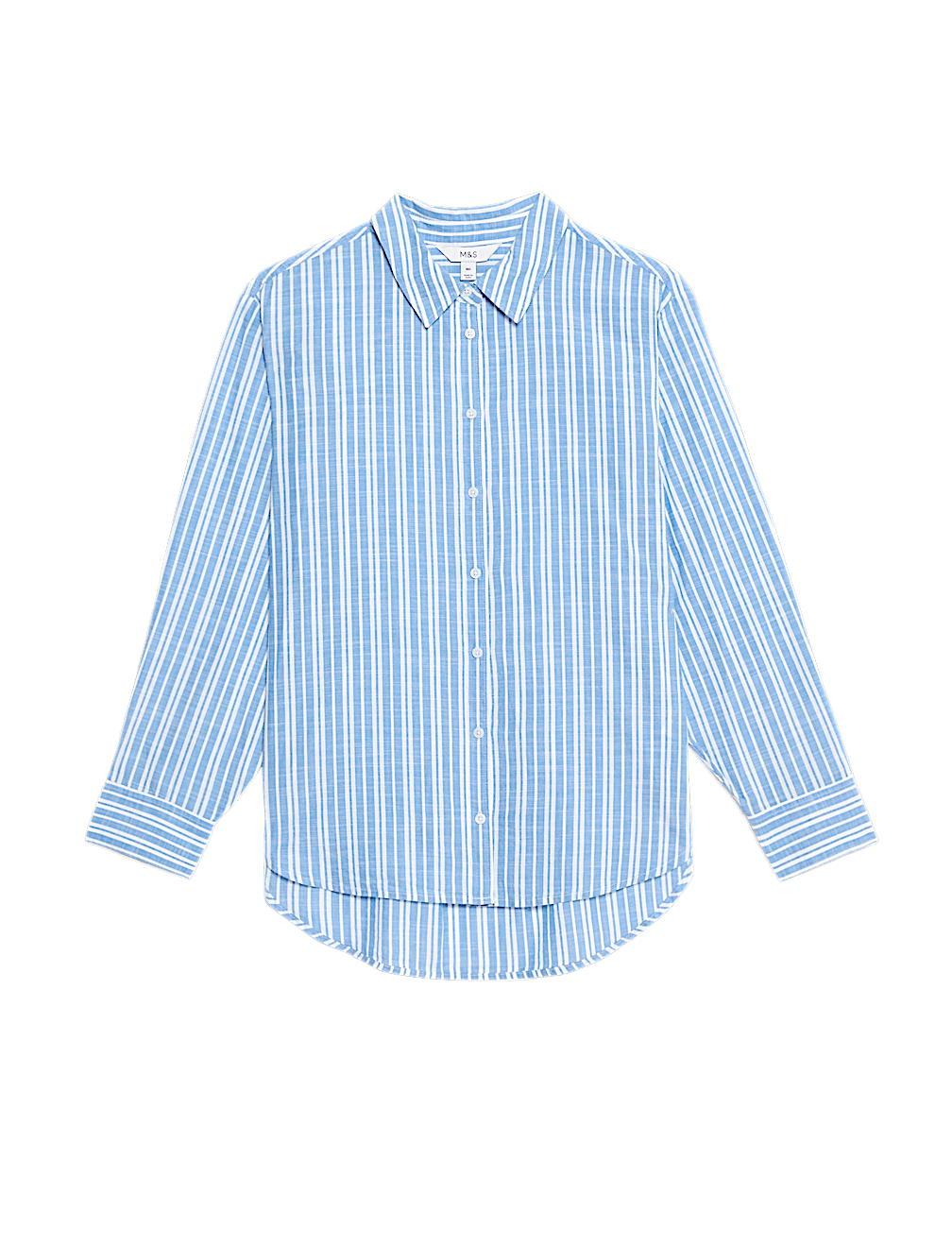 Pure Cotton Striped Collared Shirt