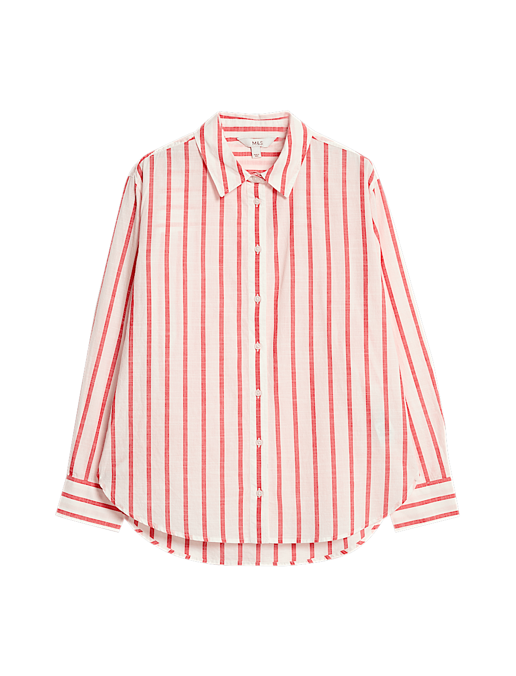 Pure Cotton Striped Collared Shirt