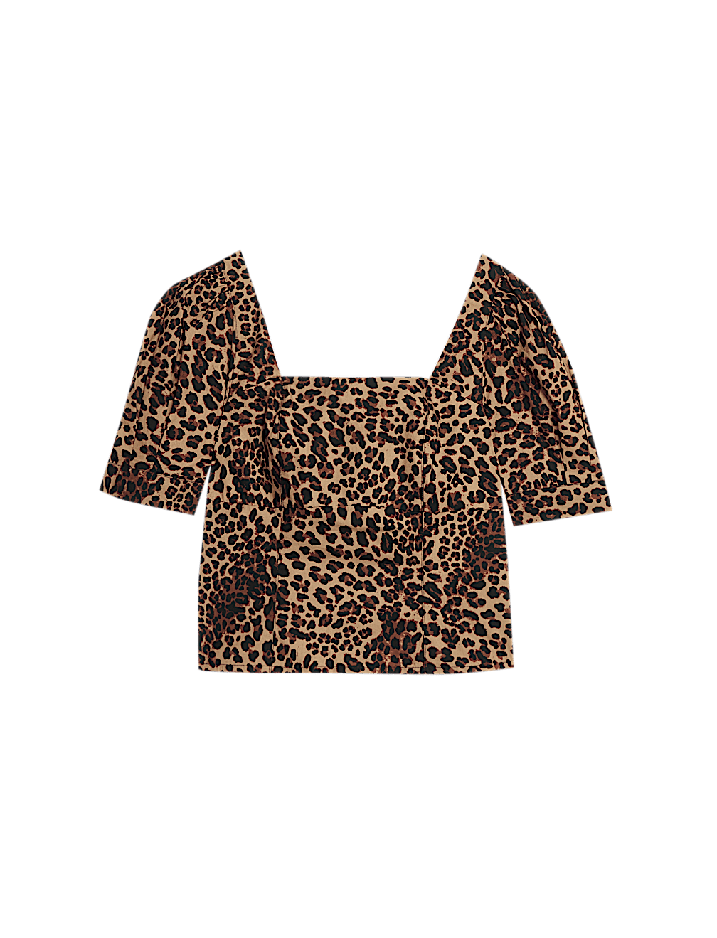 Pure Cotton Animal Print Slim Fit Top