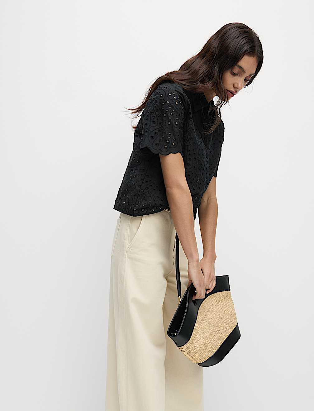 Pure Cotton Broderie Shirt