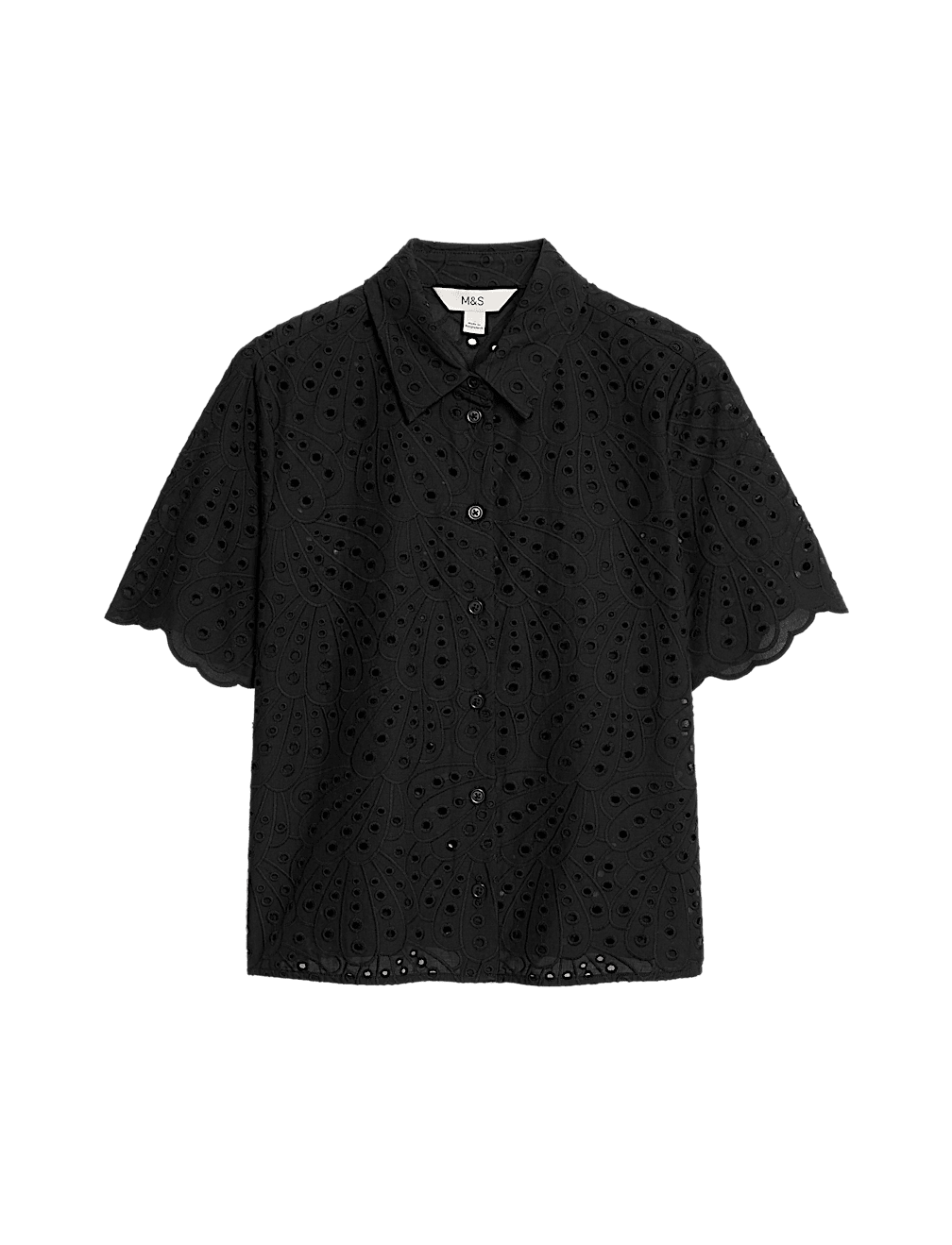Pure Cotton Broderie Shirt