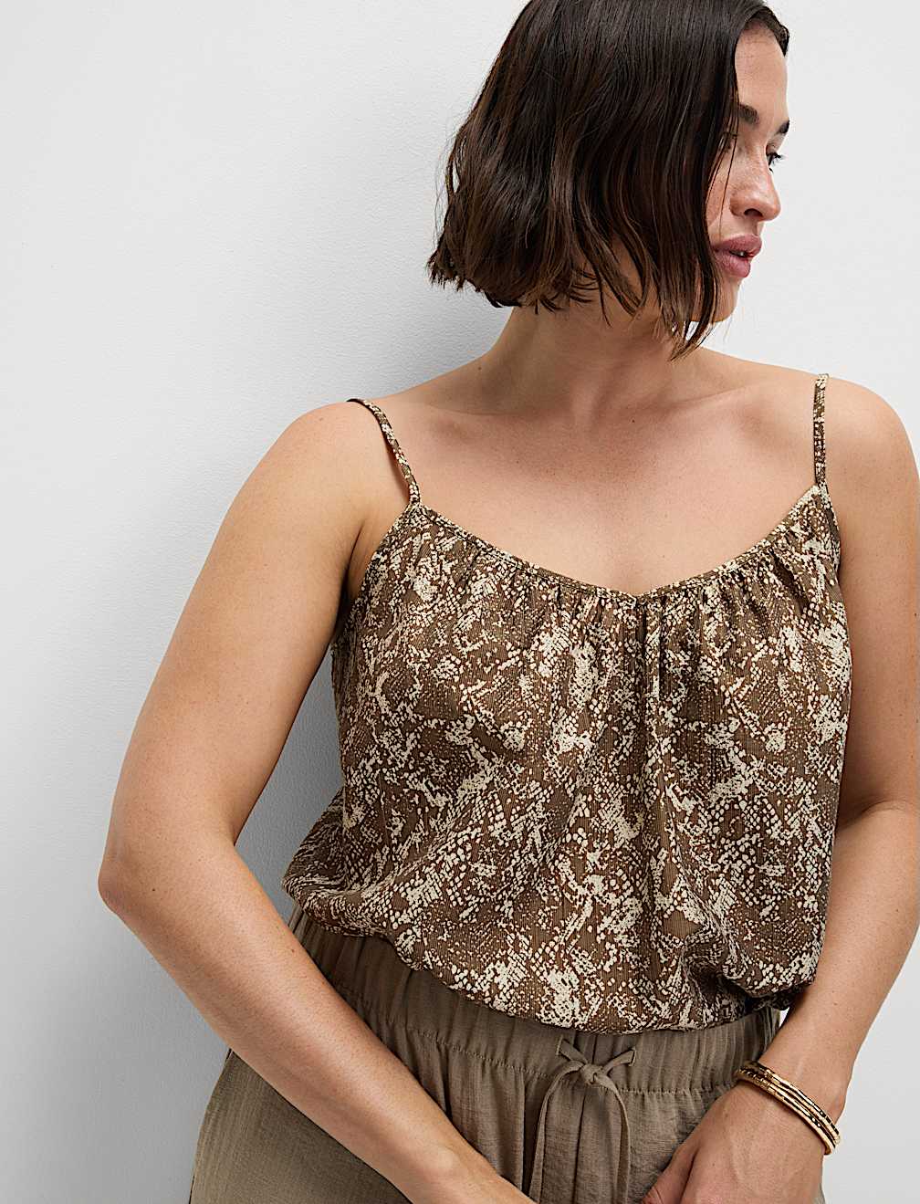 Lyocell Rich Printed Cami Top