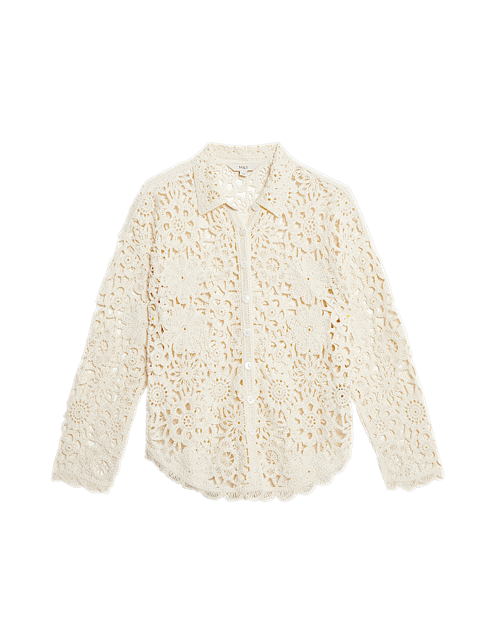 Crochet Collared Shirt