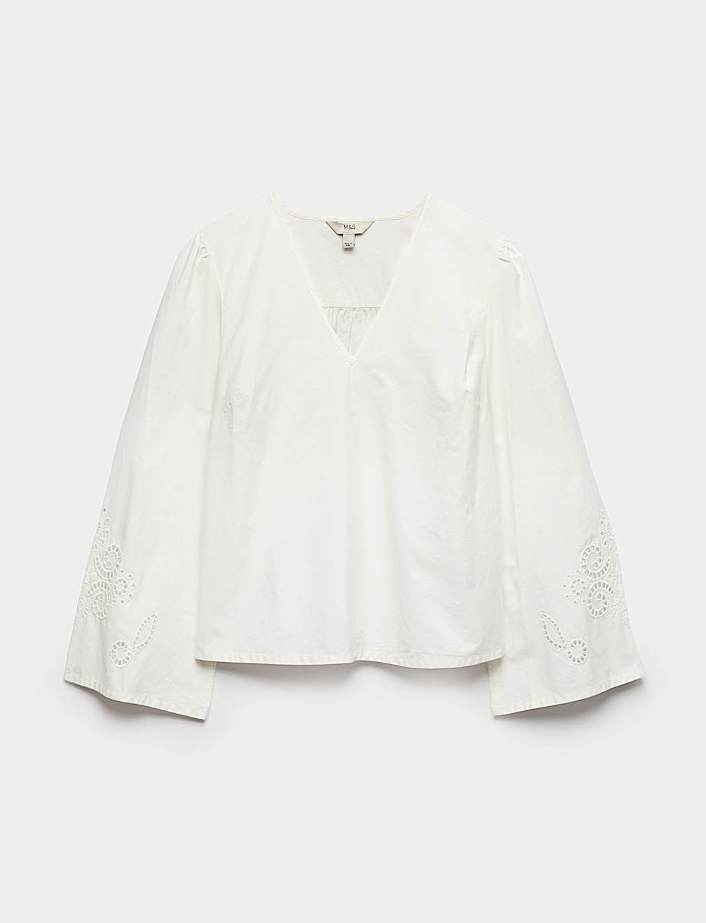Pure Cotton Cutwork Detail Blouse