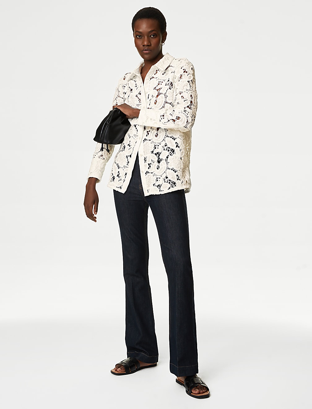 Pure Cotton Broderie Shirt