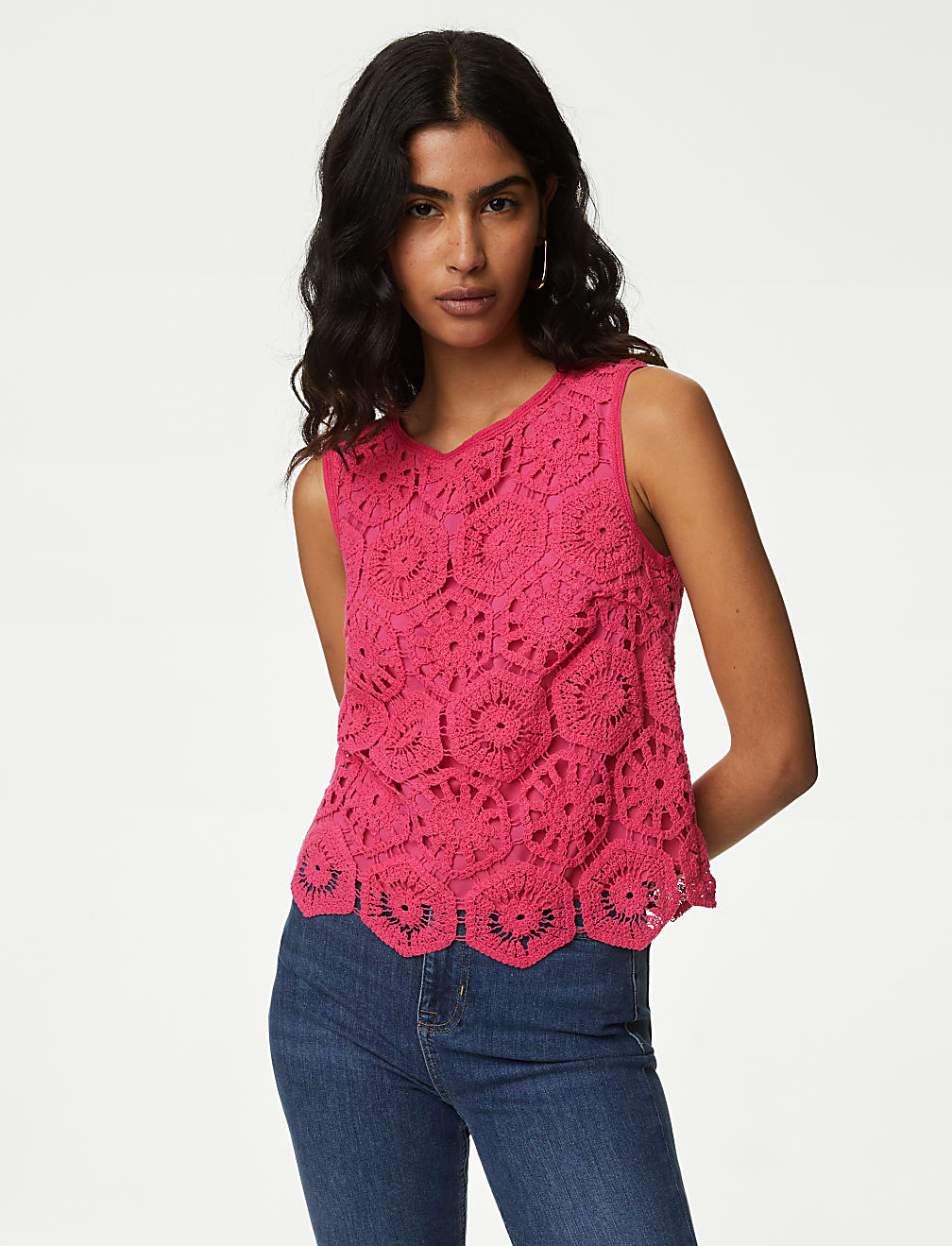 Cotton Rich Broderie Vest