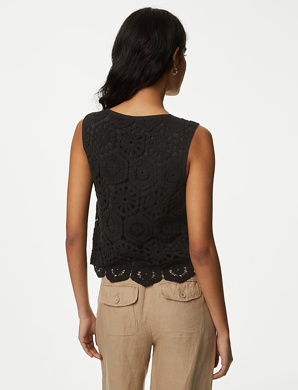 Cotton Rich Broderie Vest