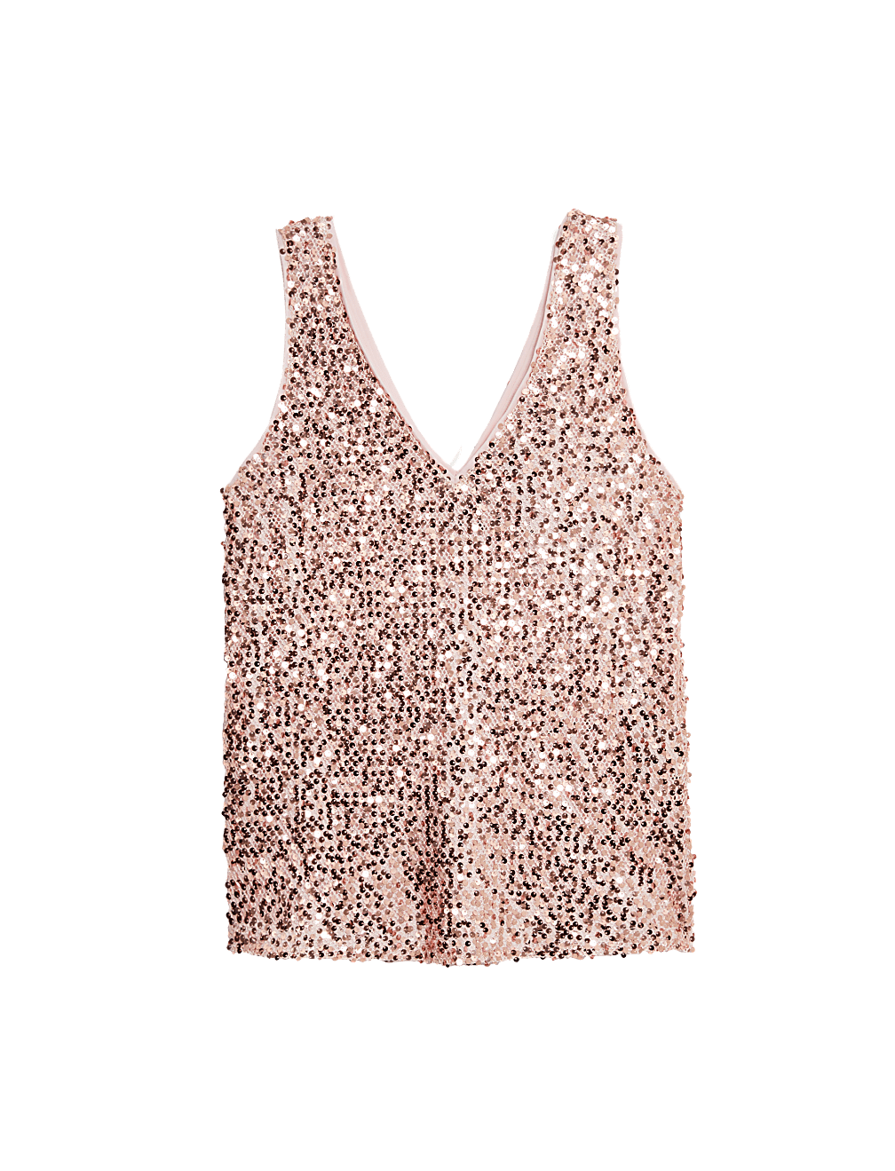 Sequin V-Neck Cami Top
