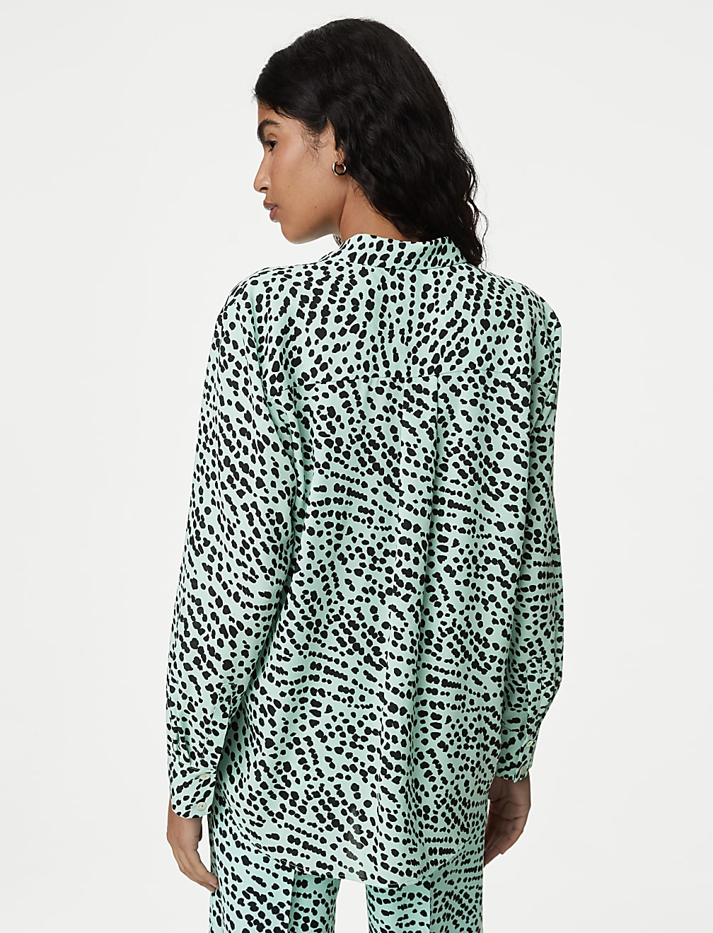 Printed Collared Blouse