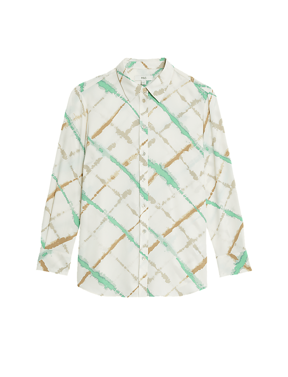 Printed Collared Blouse
