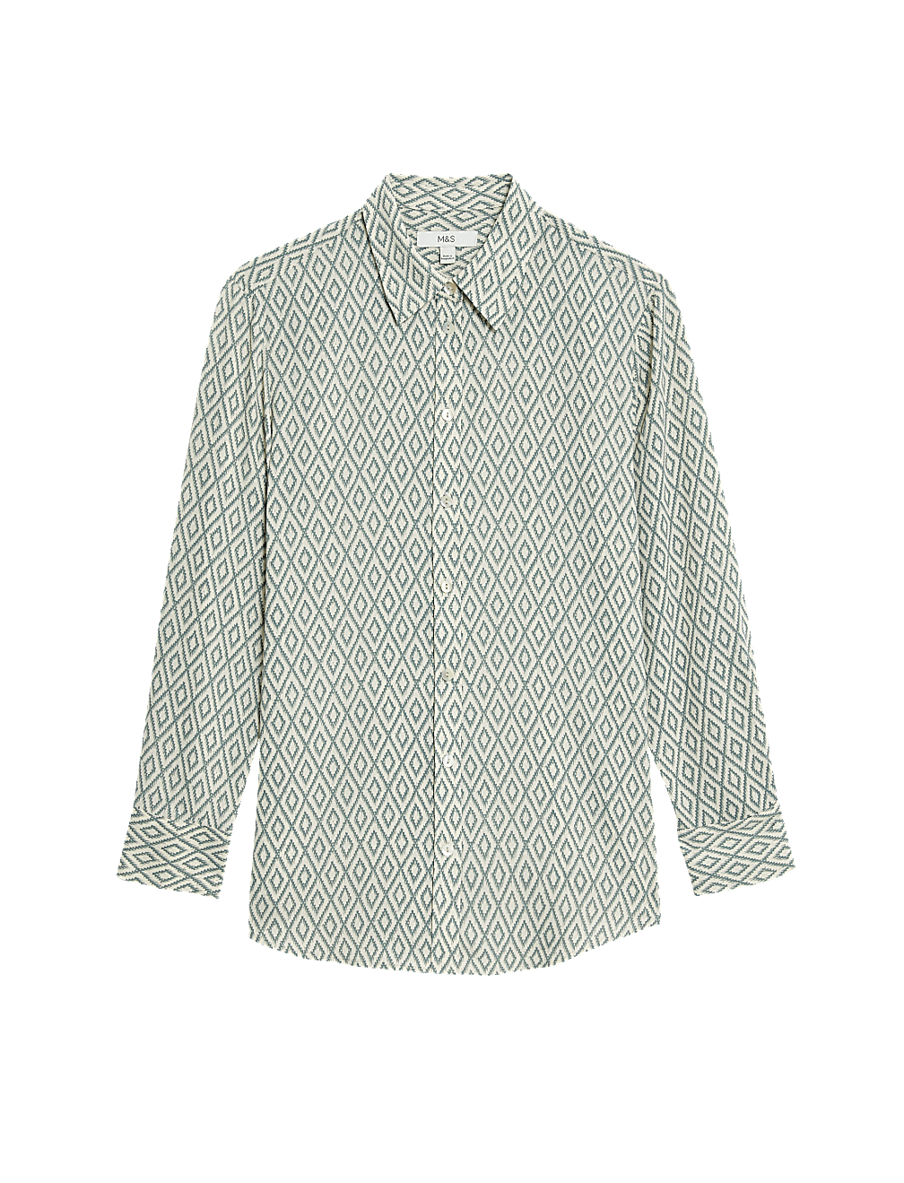 Printed Collared Blouse