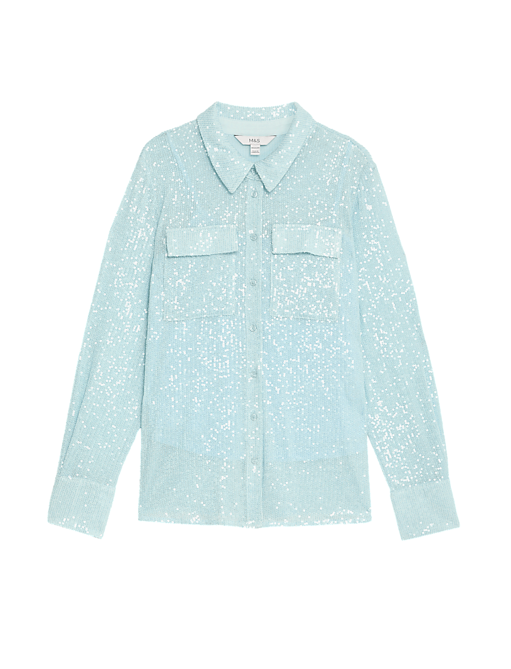 Sequin Collared Shirt