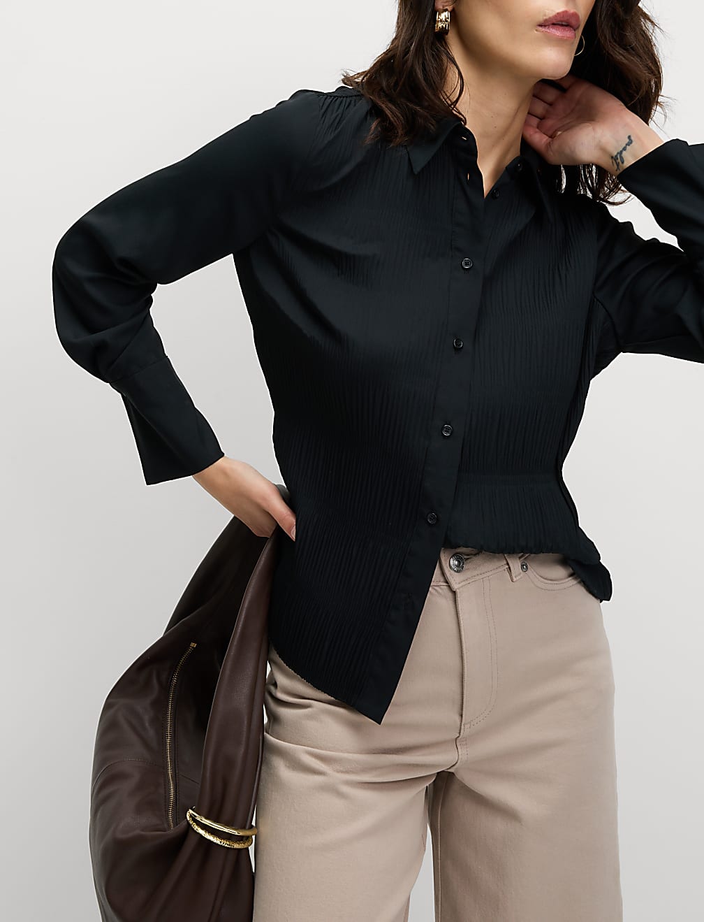 Shirred Detail Shirt