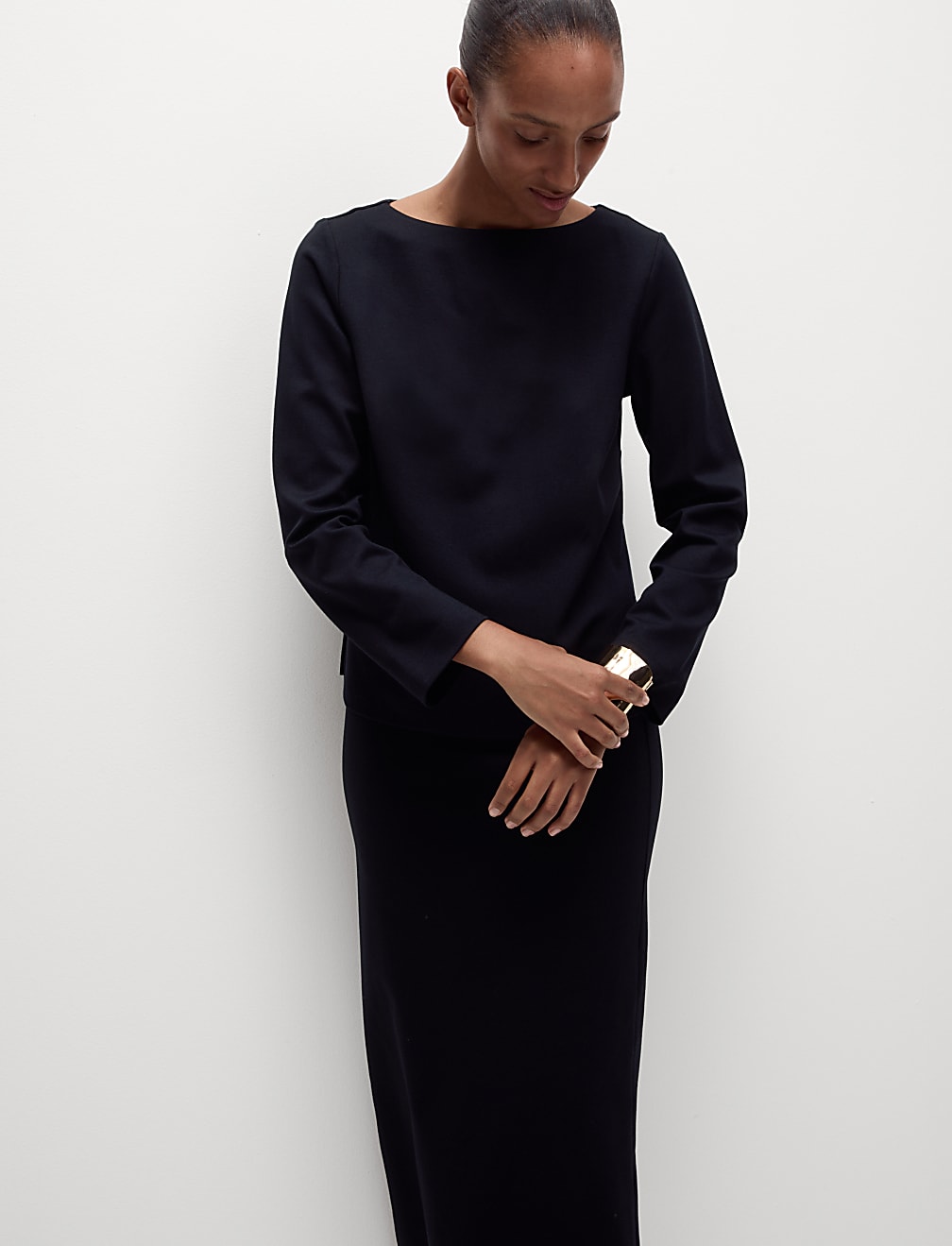 Relaxed Round Neck Top