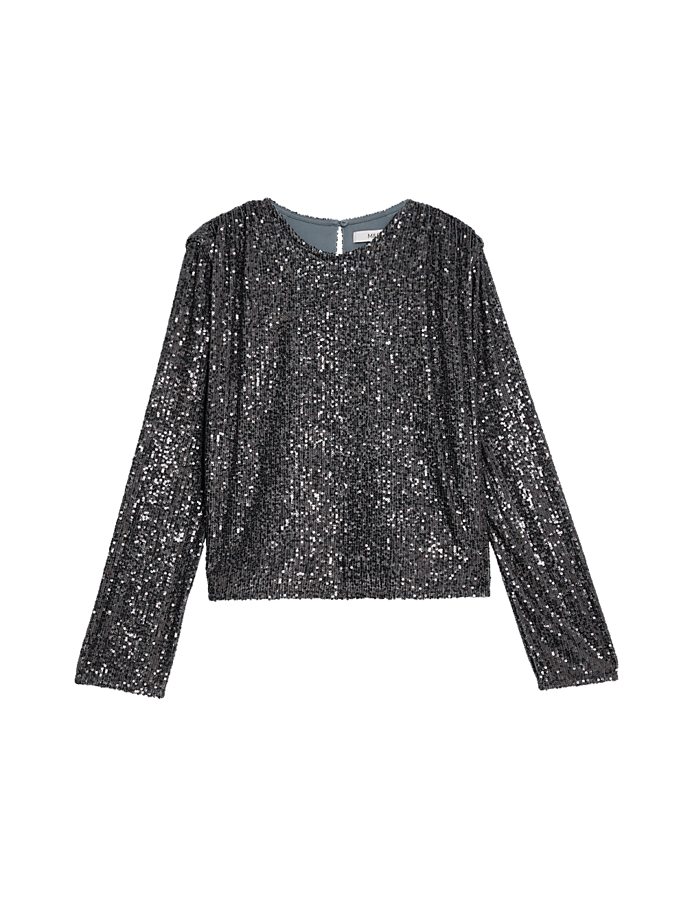 Sequin Round Neck Top