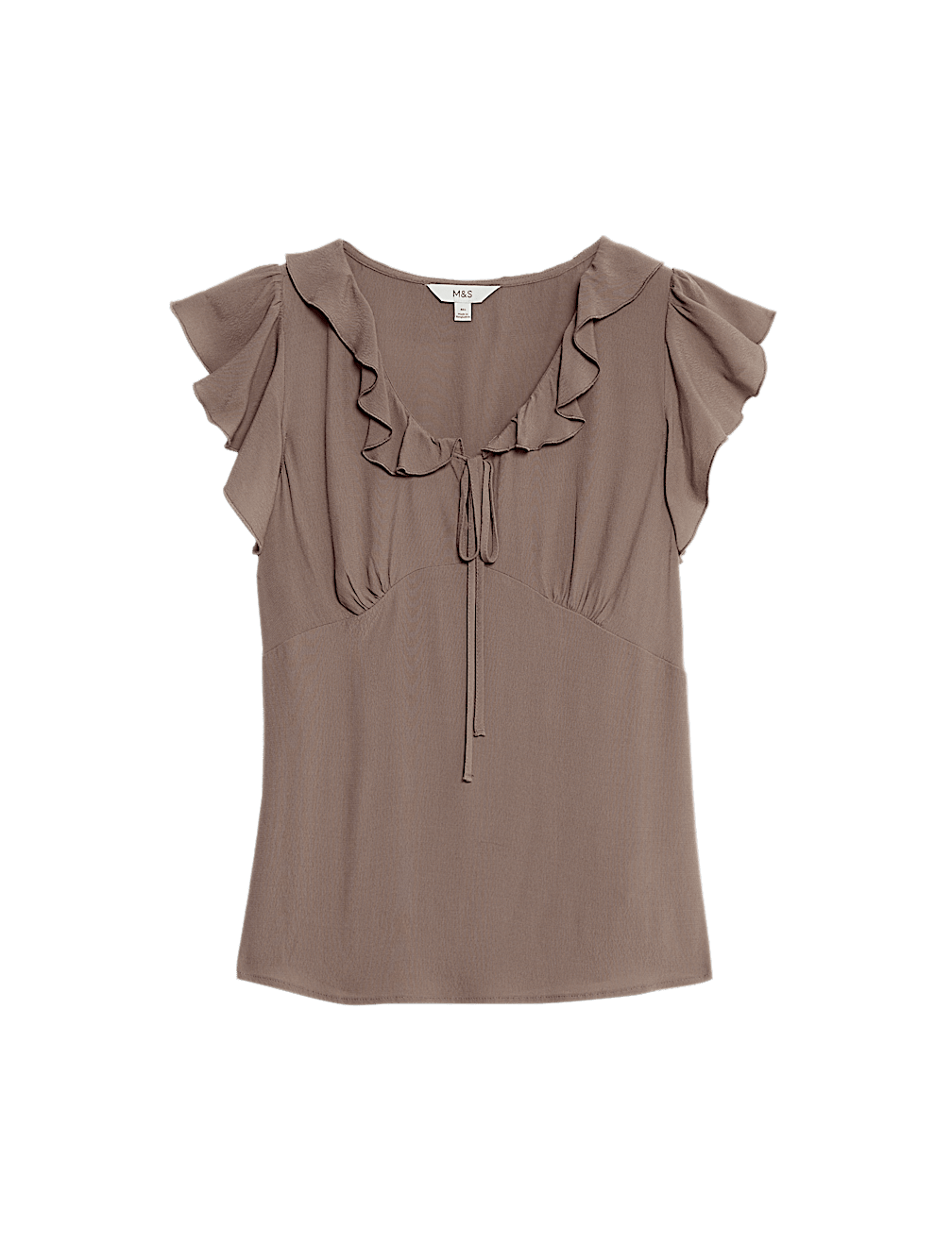 Frill Detail V Neck Top