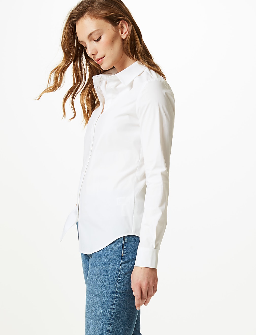 Cotton Rich Button Detailed Shirt
