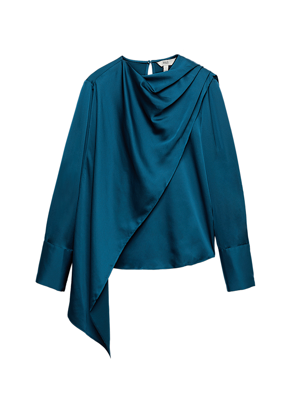 Satin Cowl Neck Top