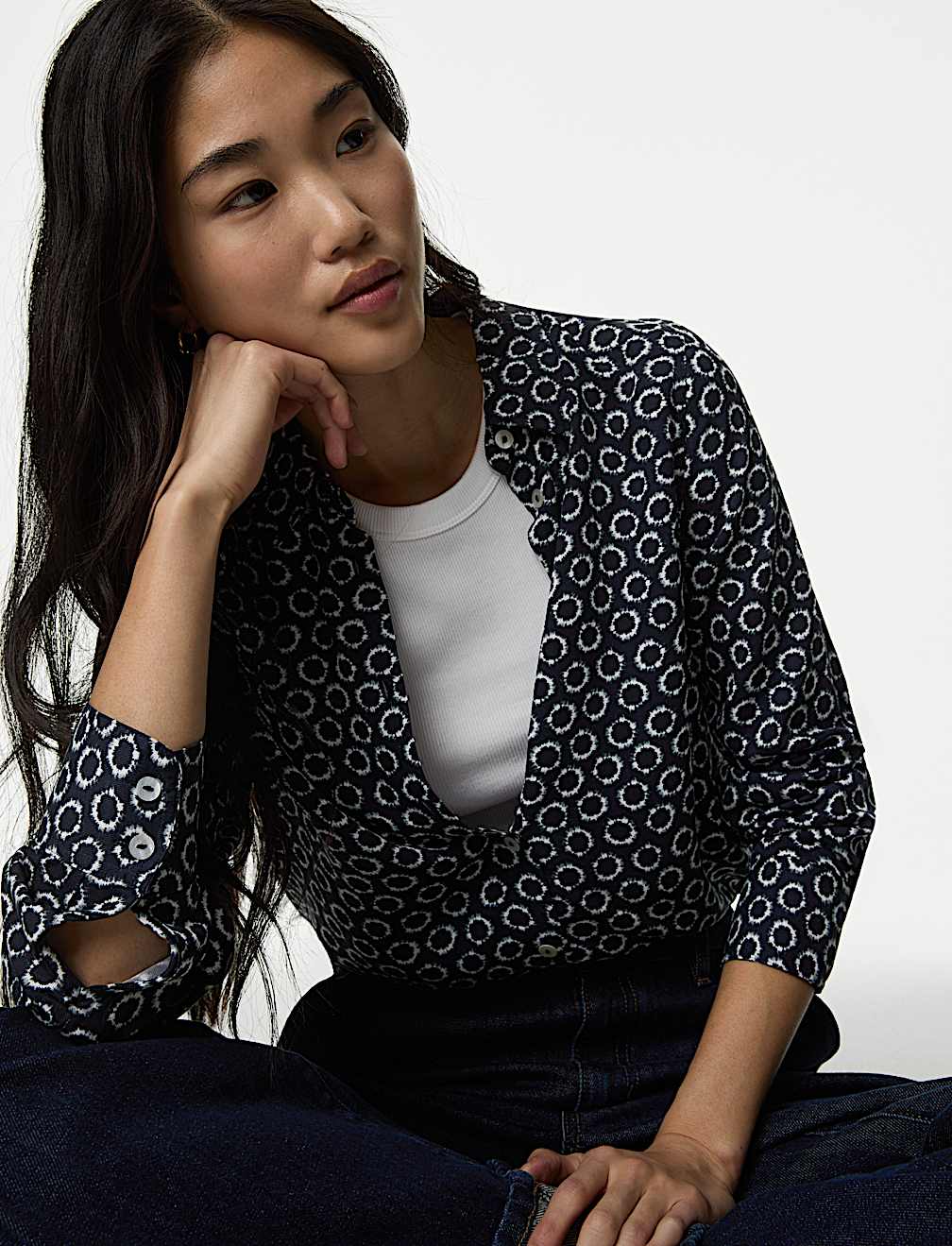 Printed Collared Shirt