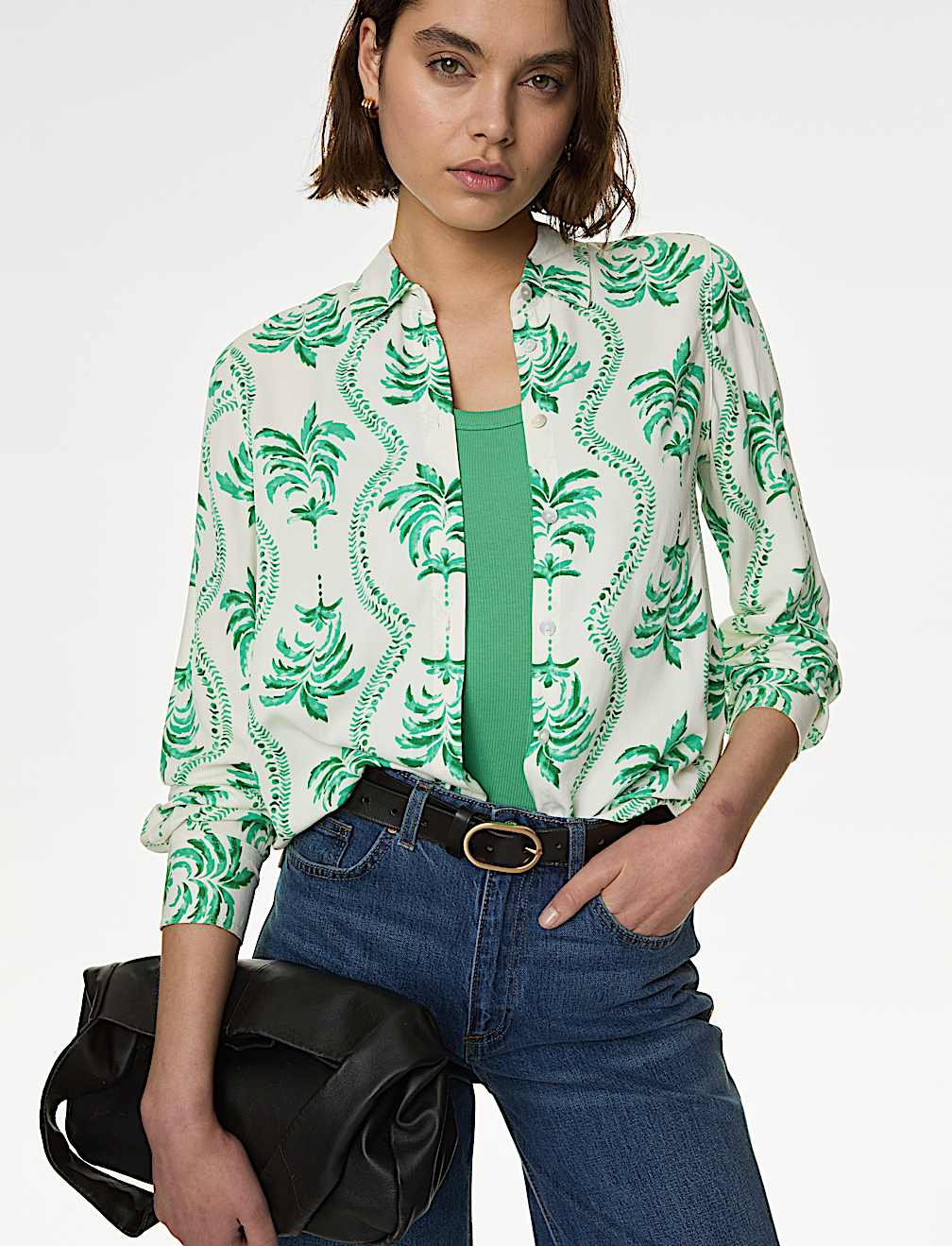 Printed Collared Shirt