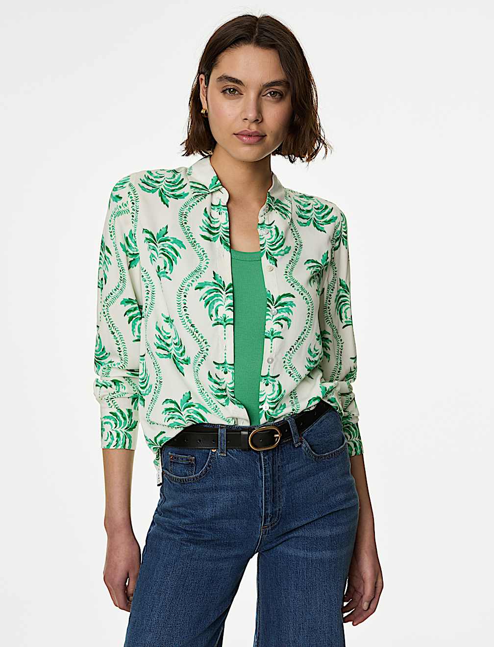Printed Collared Shirt