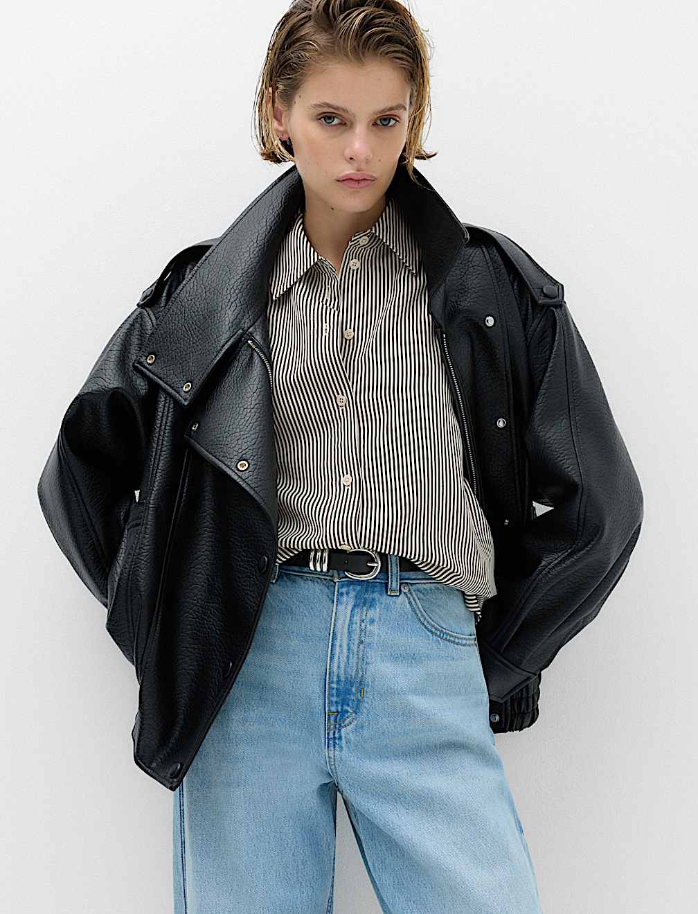 Textured Striped Shirt
